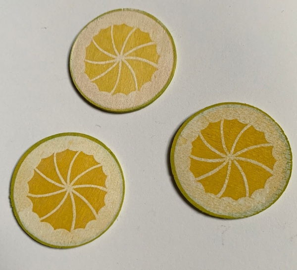 Holzstreuer Zitronenscheibe